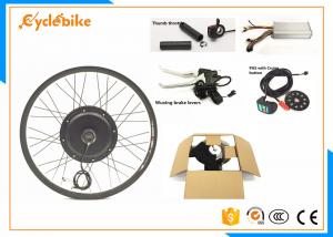 China Rear / Front Wheel Electric Mountain Bike Conversion Kit Thumb Throttle Or Twist Throttle on sale