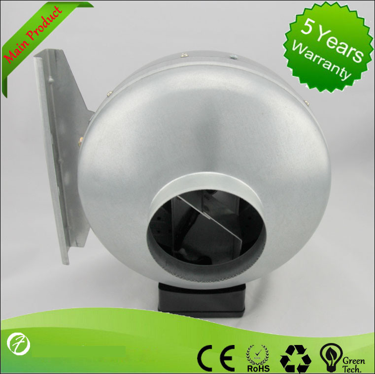 China 125mm Ventilation In-line Metal Inline Fan Centrifugal Air Blower on sale