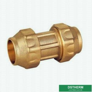 China Equal Threaded Coupling Screw PE Fittings Brass  PE Compression Fittings Pex Fittings For Pex Aluminum PE Pipe on sale