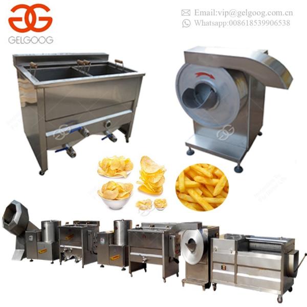High Quality Plants Automatic Sweet Frozen French Fries Making Producing Line Potato Chips Making Machine Price