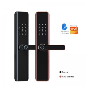 China Biometric Smart Wifi Door Lock With Handle Keyless Entry Door Lock With Fingerprint on sale