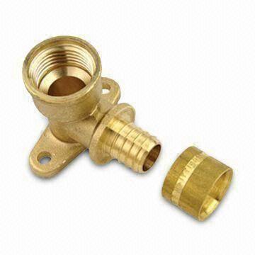 Cheap PEX Press Fitting, Made of Brass, OEM Services are Provided for sale