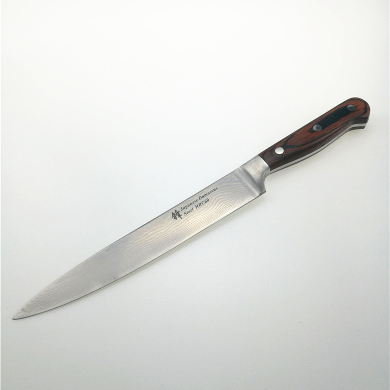 China Japanese Steel Slicing Professional Kitchen Knives , Vg10 Chef Knife Slicer on sale