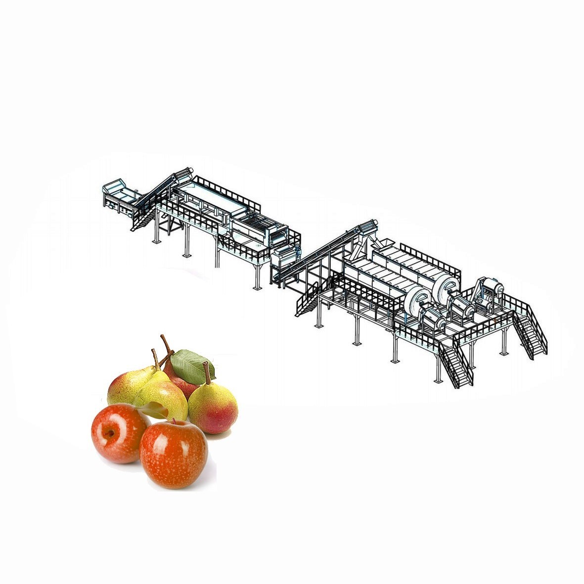 China Fruit Juice Production Fruit And Vegetable Processing Device With SUS304 / SUS316 Steel on sale