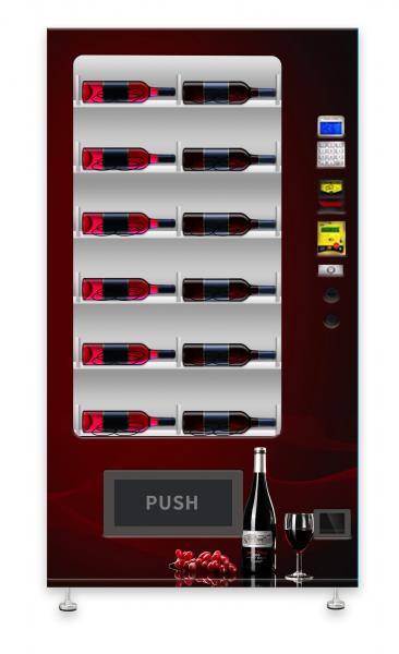 Cheap Automatic Wine Vending Machine , Cashless Payment Refrigerated Vending Machine for sale
