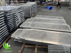 China Aluminum Perforated Facade with Low Maintenance, Powder Coating PVDF and High Fire Rating on sale