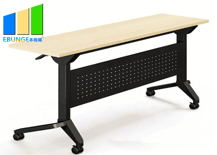 China Modern Office Desk Simple Wooden Folding Conference Tables Staff Negotiation Table on sale