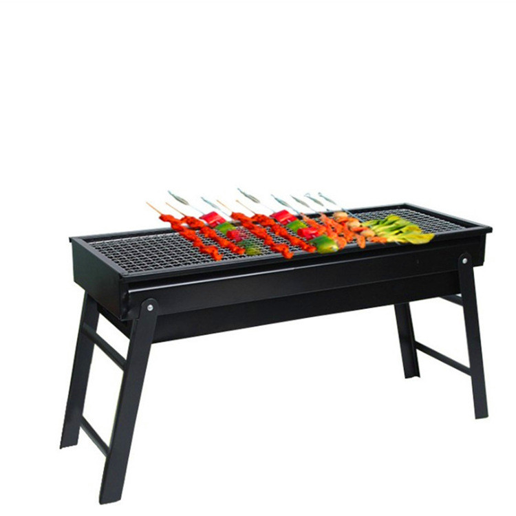 Best Folding Portable Drawer Type Charcoal BBQ Grill Supplies 65*25*10cm For Outdoor wholesale