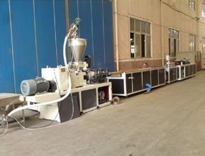 China WPC Production Line , W 600-1250mm PVC Door Plate Extrusion Line on sale