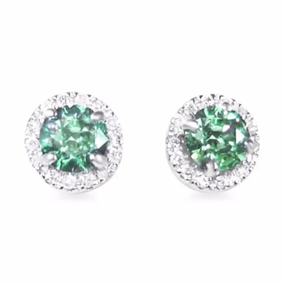 China Green Spinels Cubic Zircon Stone Ring Earrings Pure 925 Sterling Silver Fashion Jewelry Set on sale