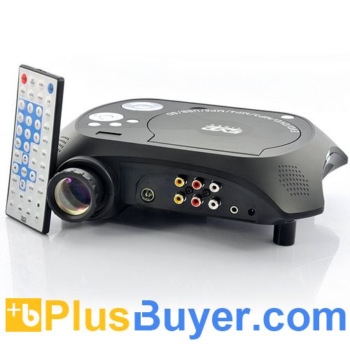 Multimedia LED Projector with Built-in DVD Player (USB/TV/AV IN, 20 Lumens)