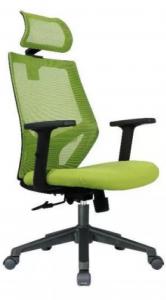 China Black Arm High Back Swivel Chair , 100mm-70mm Mesh Desk Chair on sale