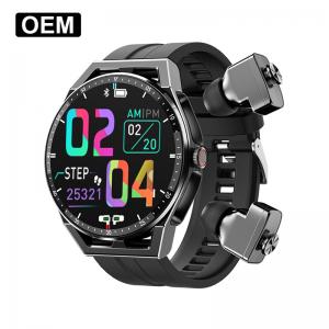 China TWS 2 In1 Fitness Tracker Watch Android Round Digital Watches HS20 on sale
