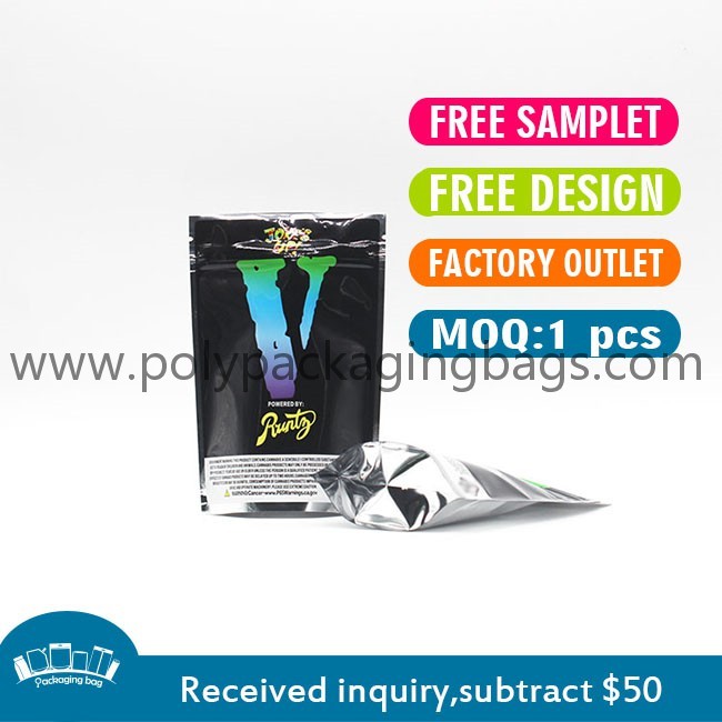 China VMPET Mylar Ziplock Plastic Packaging Poly Bags Heat Seal on sale