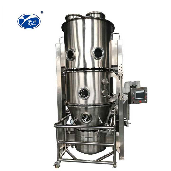 SS304/SS316L Boiling Vertical Fluidized Bed Dryer Pharmaceutical Granulator for sale