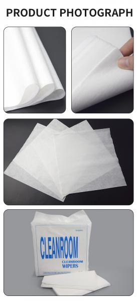 100% Polyester Cleanroom Wipes For Electronics 100pcs/Bag