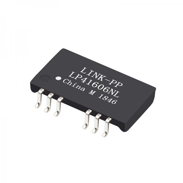 Cheap LP41606NL Single Port 10/100 BASE-T SMT 12 Pin PC Card Low Profile Ethernet Lan Transformer Modules for sale