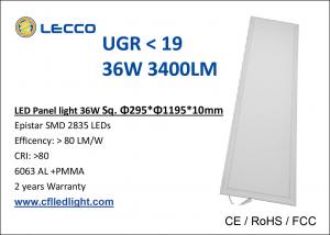 China Flat Led Kitchen Ceiling Lights 36 Watt ,  Led Drop Ceiling Light Panels 3400 LM on sale