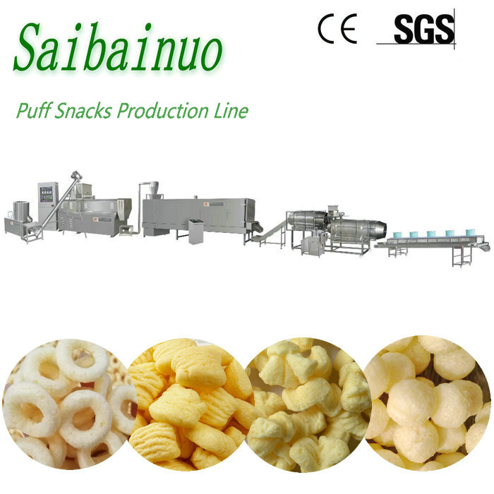 China Top Selling Corn Snacks Food Extruder Machines Puffed Snacks Production Line on sale