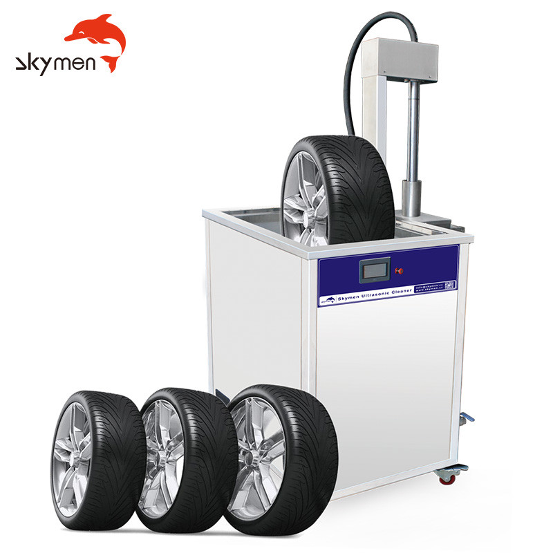 SUS303 220V 50HZ Power Supply Tyre Washing  Automatic Loading Unloading Tires Industrial Ultrasonic Cleaning Machine