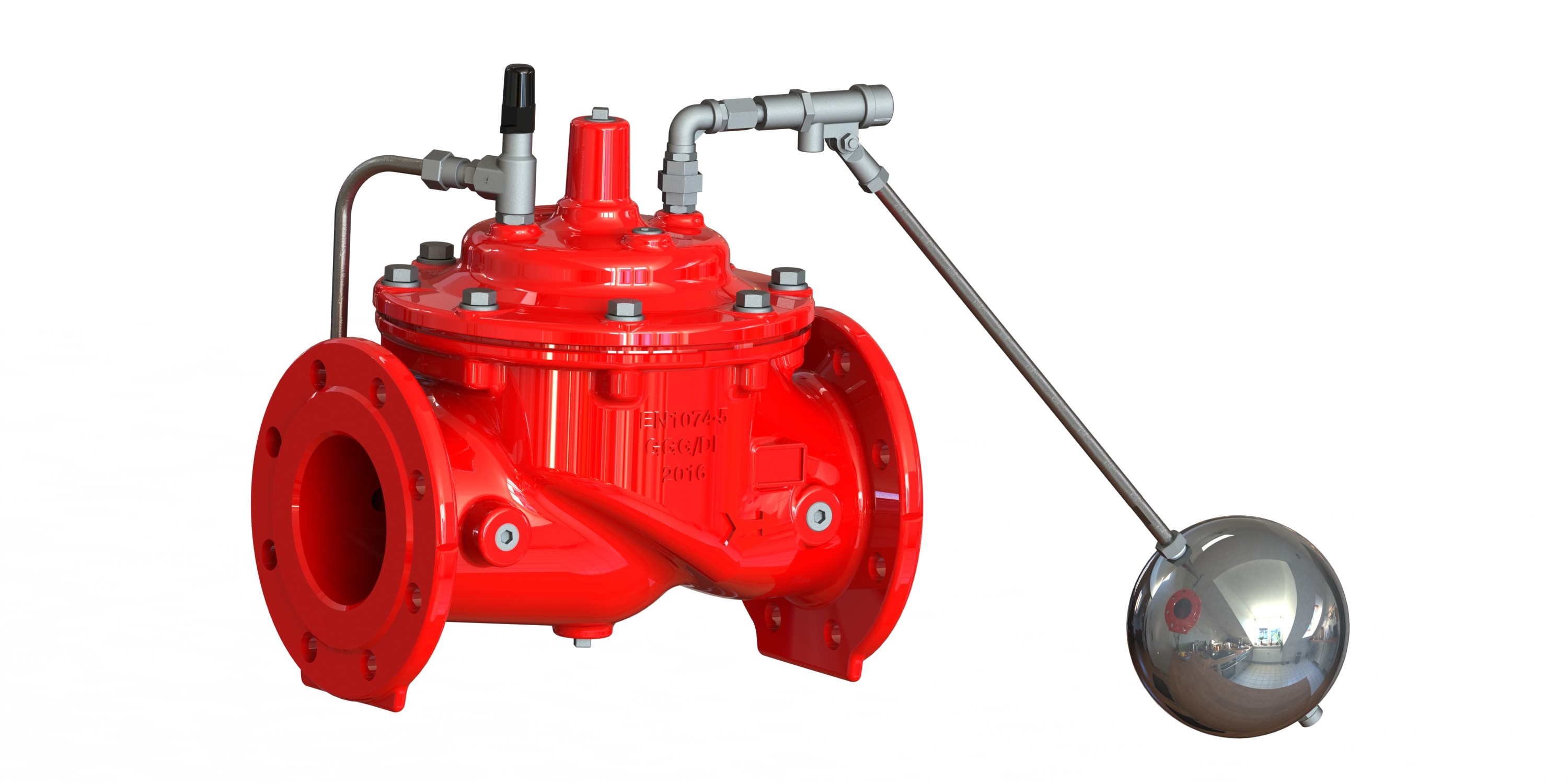 China FBE coated Automatic Float Valve , Remote Float Operated Valve on sale