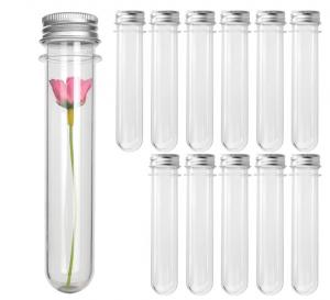 China OEM ODM PET Water Bottle Preform 45ml Plastic Test Tube With Screw Cap on sale