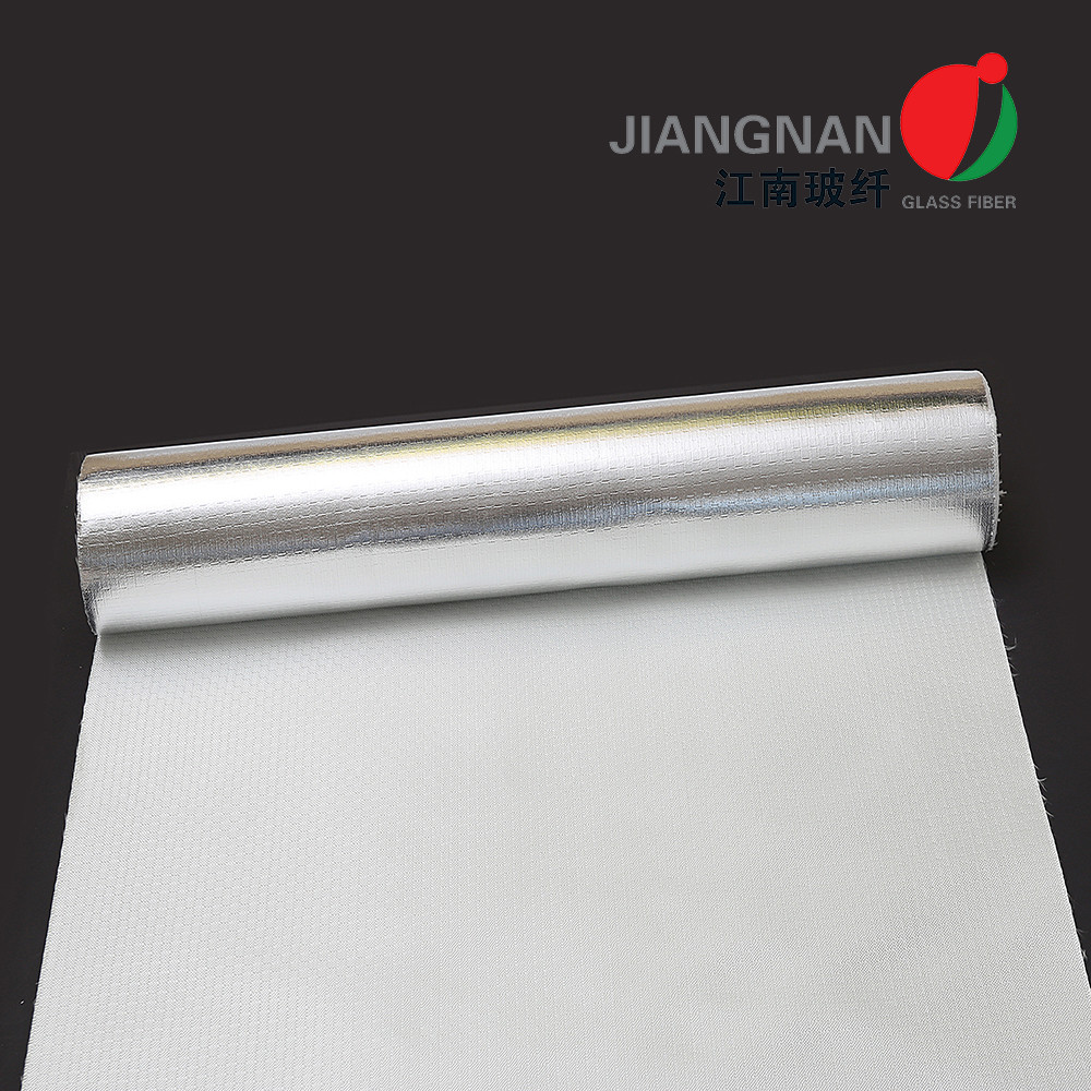 Cheap 0.55mm Aluminum Foil Laminated Fiberglass Fabric Heat Insulation for sale