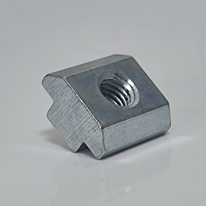 China Custom Sliding T Nuts Metric M4 M5 Slide In Hammer Head T Nut For Standard 6mm Slot Aluminum Extrusion Profile on sale