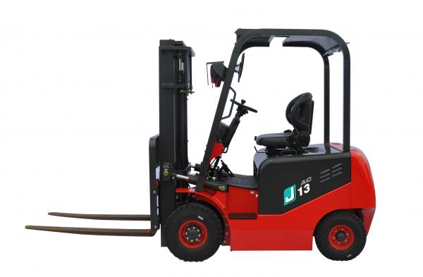 Cheap High Performance Electric Counterbalance Forklift , 1.3 Ton Four Wheel Electric Forklift for sale