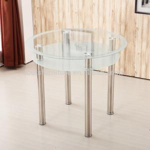 China Stylish Round Glass Coffee Table For Hotel / Restaurant / Banquet on sale
