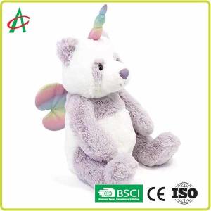 Best 9&quot; Cuddly Panda Unicorn Stuffed Animal with wings EN71 Standard wholesale
