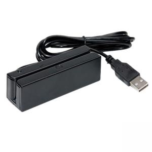 China Bi Directional Black Manual Magnetic Card Reader Writer With USB RS232C PS2 Interface on sale