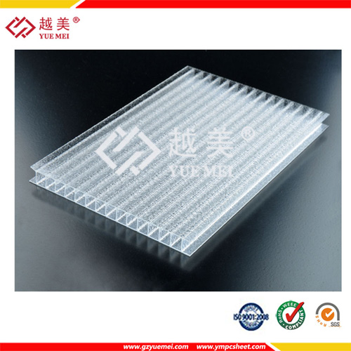 China 6mm twin wall polycarbonate sheet price on sale