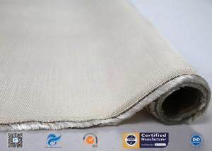 China 96% Silicon Dioxide 650GSM Satin High Silica Cloth High Temperature Resistant on sale
