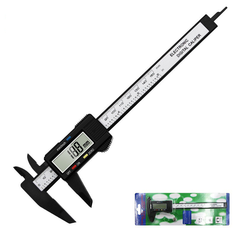 China 6 Inch Plastic Vernier Caliper 150mm Electronic Digital Caliper Gauge Micrometer Measuring Tool Digital Ruler on sale