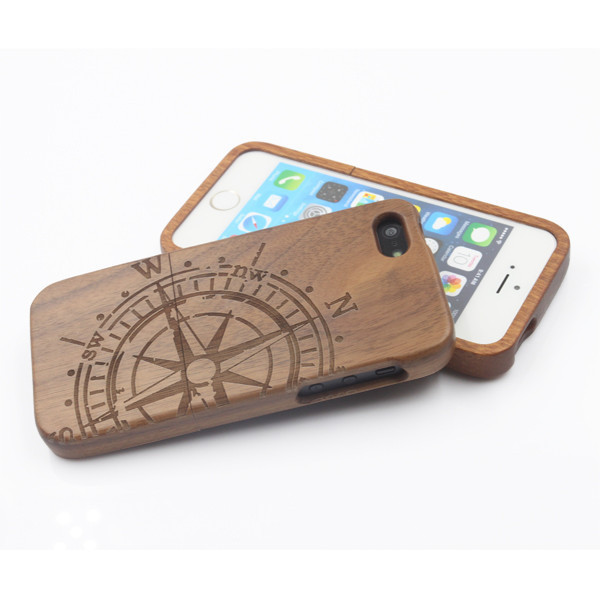 Factory wholesale real wood phone case for iphone case bamboo