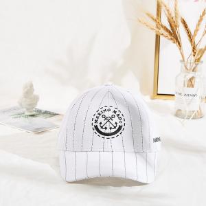 Best Marino Madi Hip Hop Embroidered Baseball Caps White Color Black Strip wholesale