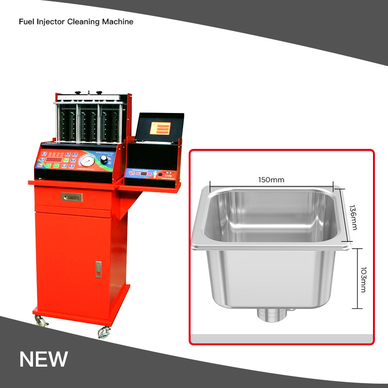 China LED Display Fluid Ultrasonic Fuel Injector Cleaning Machine 10000RPM on sale