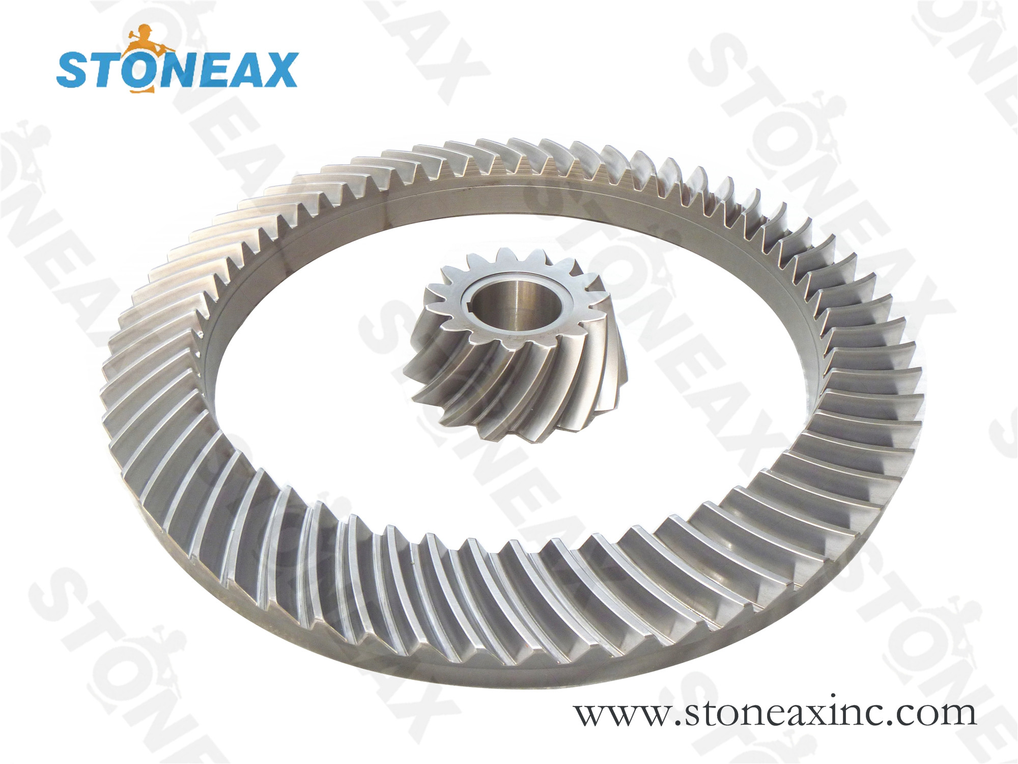 Buy cheap Block Cone Crusher Gear And Pinion Set Helical Gear Tooth Profile Left Hand from wholesalers