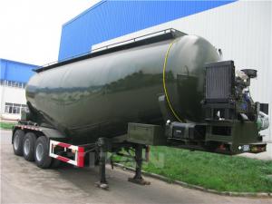 China TITAN VEHICLE 3 Axles Bulk Cement Tank truck trailer with JOST leading gear for sale on sale