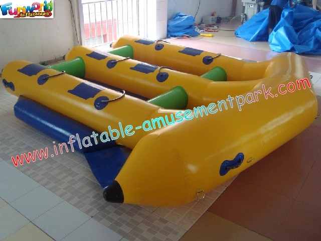 China Customized 0.9MM PVC Tarpaulin Inflatable Boat Toys Towable Flyfish For 6 Person Use on sale