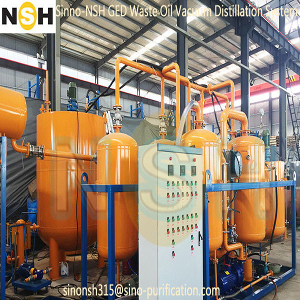 China Recycling Vacuum Distillation Lubricating Oil Purifier GED Series on sale
