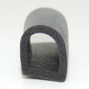 D Type Foam Rubber Sealing Strip / U Shaped Weather Stripping Door Seal Strip
