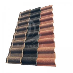 Best Korea standard quality wholesale stone coated roofing sheet kenya durable color stone chips types of roofing iron sheets wholesale