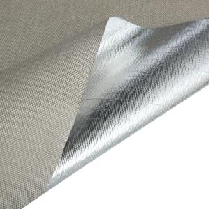 China 18 Micron Aluminum Foil Fiberglass Cloth Reflective Insulation And Vapour Barrier on sale