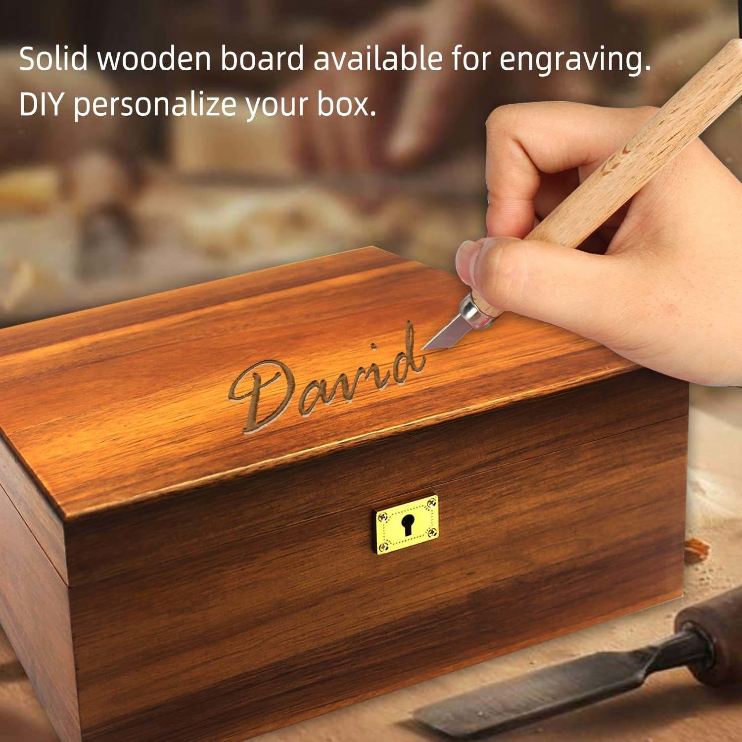 China Eco Friendly Lockable Wooden Storage Box on sale