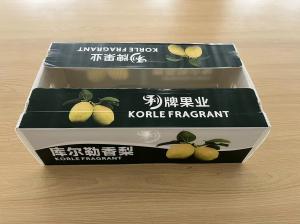 China PP Corrugated Plastic Pear Basket Solid Fruit Coroplast Box Customized Size on sale