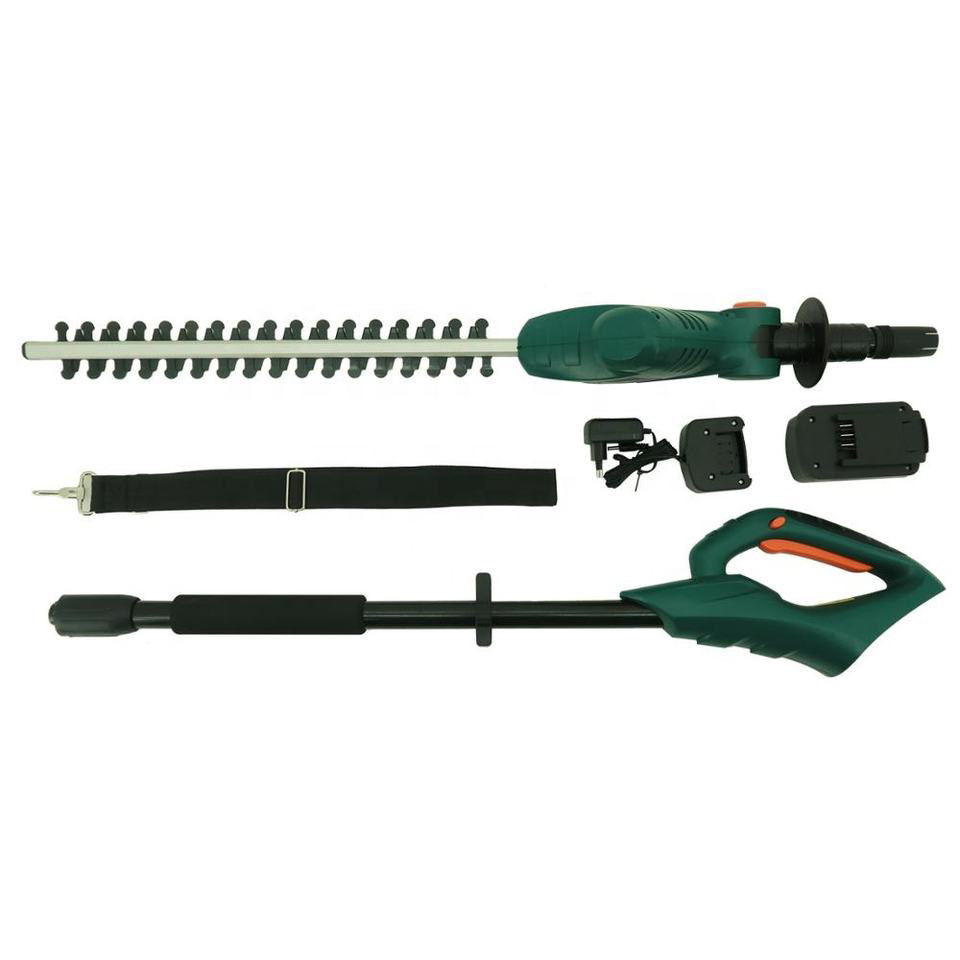 20V Pole Battery Hedge Trimmer With 13 In. Reach 10-Position Head Rotating Handle
