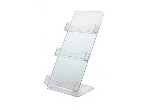 Best 3 Slot Acrylic Clear Board Acrylic Business Card Holder Display Multi Segments wholesale