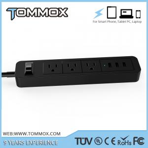 China universal extension socket 3 outlets with dual USB ports on sale